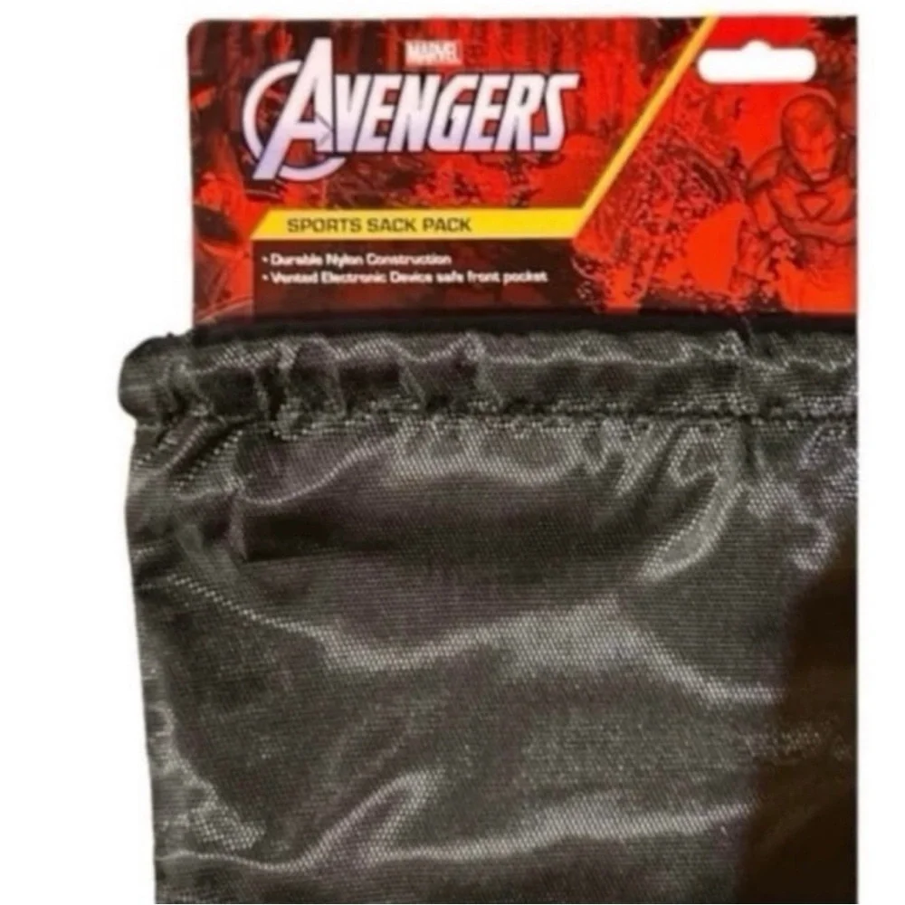Marvel Avengers Iron Man Drawstring Backpack Red Yellow New with Tags